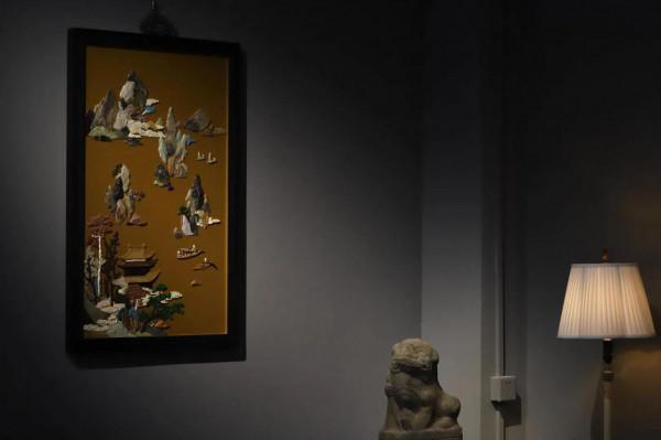 雅室清居 | 百寶嵌掛屏