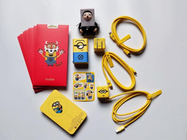 努比亞小黃人虎年限定禮包開箱：606元 適配你所有的充電需求