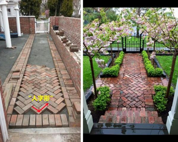 院子鋪條小路用紅磚才經典,5種新鋪法,磚縫打上水泥,耐用耐看 院子鋪條小路用紅磚才經典,5種新鋪法,磚縫打上水泥,耐用耐看