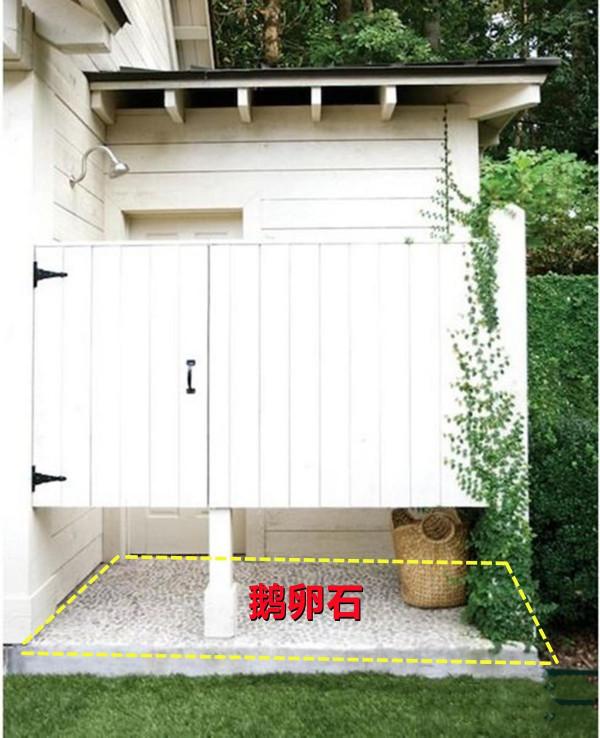 如果我有個院子，也想試試把淋浴房挪到戶外，夏天回家方便沖澡