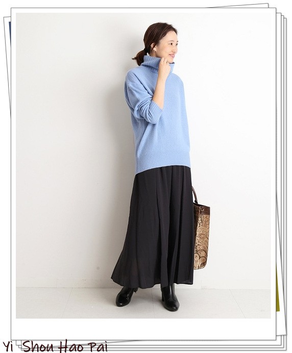 淺藍色針織衫的27種搭配圖例!用冷色調穿出輕熟高雅的感覺 淺藍色針織衫的27種搭配圖例!用冷色調穿出輕熟高雅的感覺