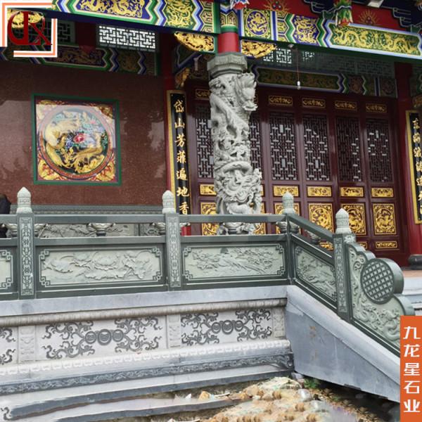 青石石材欄杆 大理石欄杆雕刻板效果圖