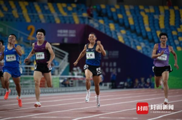 起飛！圖片聚焦四川楊磊田徑400米奪金一刻