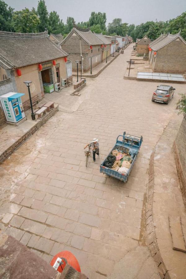 河南這個古村落還有城牆，護城河也很漂亮