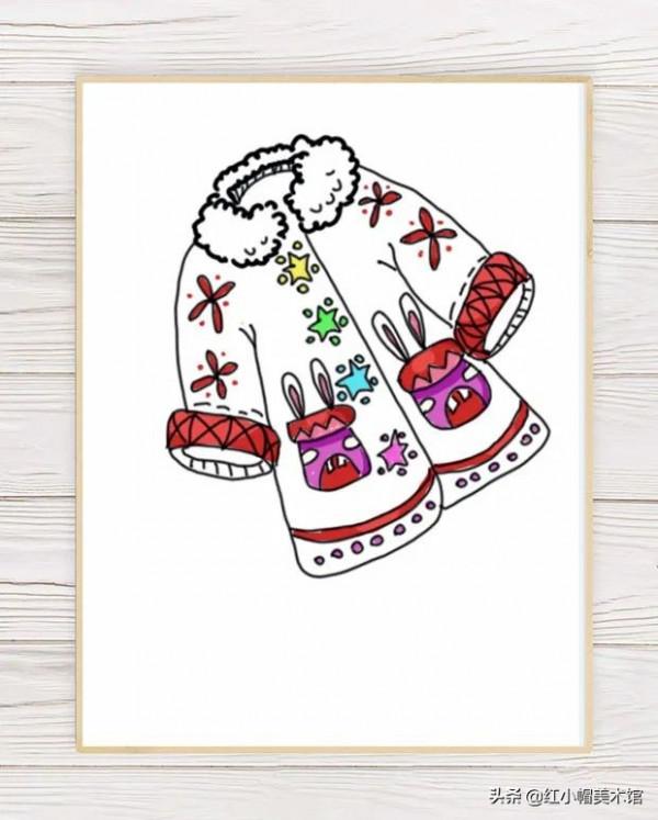 少兒美術/暖和的大衣