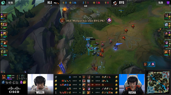 LOL-S11入圍賽：毫無懸念的比賽，HLE 3-0擊敗BYG晉級小組賽C組