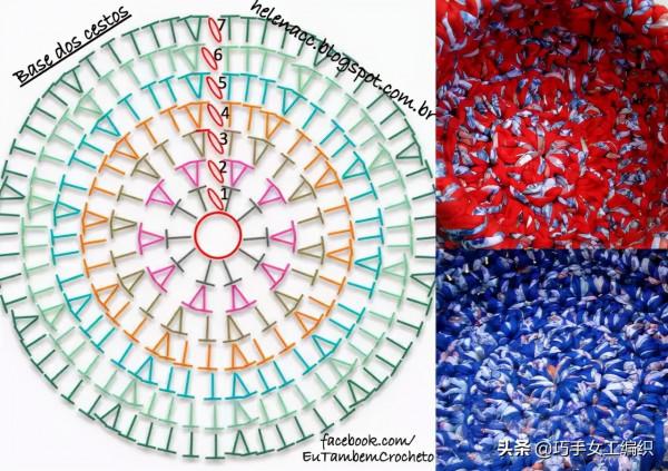 舊T恤以後不要扔,教你鉤成24種收納籃,美到眼花繚亂!(附針法圖解