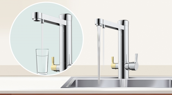 藏在水龍頭裡的淨水機,省錢又省地 藏在水龍頭裡的淨水機,省錢又省地