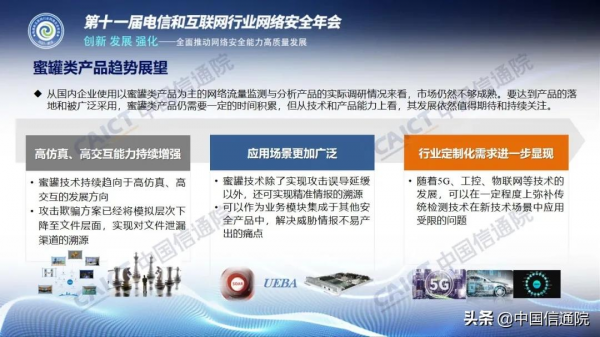 中國信通院釋出《國內威脅誘捕(蜜罐)類產品研究與測試報告(2021年)》解讀+下載 中國信通院釋出《國內威脅誘捕(蜜罐)類產品研究與測試報告(2021年)》解讀+下載