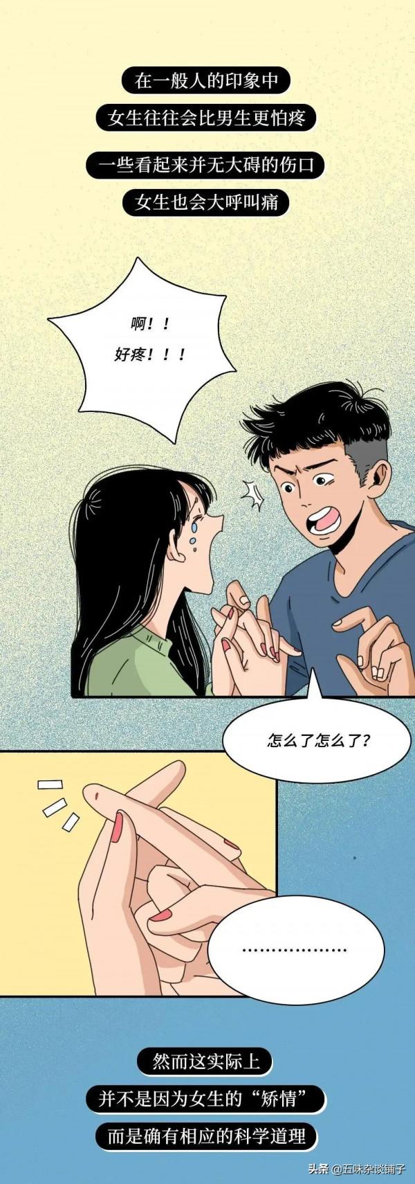 為什麼女生更怕疼？科學的解釋來了，真不是&OpenCurlyDoubleQuote;矯情&rdquo;，漫畫揭露