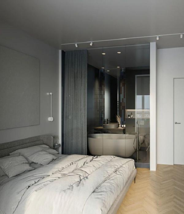 55㎡黑白灰小公寓設計，實用及美學並重的全新空間