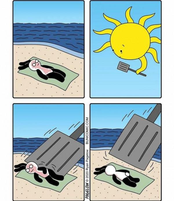 奇妙反轉的多格漫畫，讓人猜得到開頭，結尾出人意料