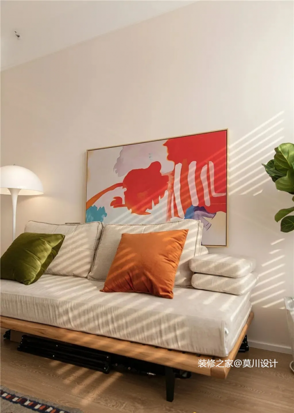 107㎡度假風三居室,暖橘色+復古綠,享受優雅又慵懶的生活 107㎡度假風三居室,暖橘色+復古綠,享受優雅又慵懶的生活