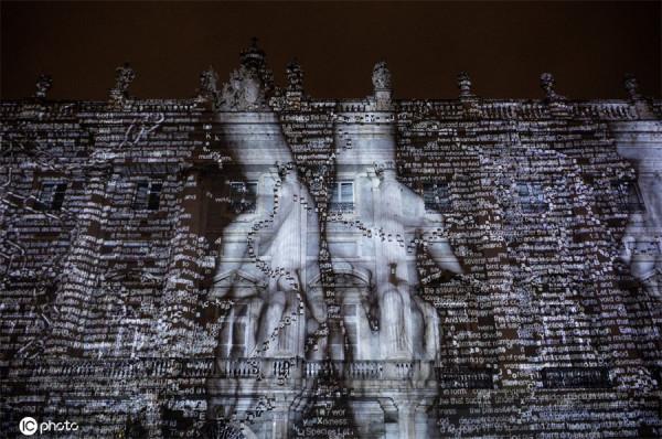 西班牙馬德里國際燈光節開幕 夢幻光影世界美輪美奐