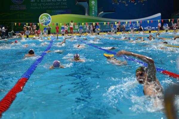 打卡陝西奧體中心遊泳館