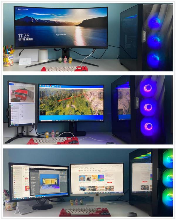 電腦DIY提高生產力，用帶魚屏還是組雙屏？糾結2年的我終於有答案