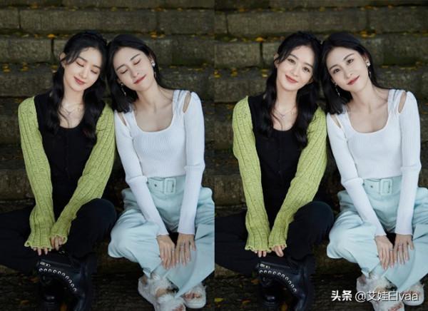 趙麗穎重回“孃家”！穿499T恤配3百開衫超節約，眾人圍繞太受寵