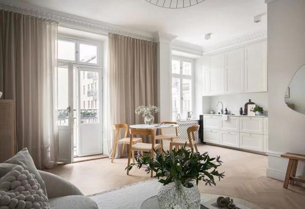 30歲瑞典女人58㎡的一室公寓,溫柔米色調,住起來很舒服 30歲瑞典女人58㎡的一室公寓,溫柔米色調,住起來很舒服