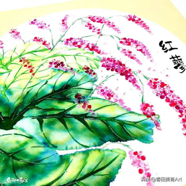 教程丨少兒美術課程《紅蓼花》 教程丨少兒美術課程《紅蓼花》