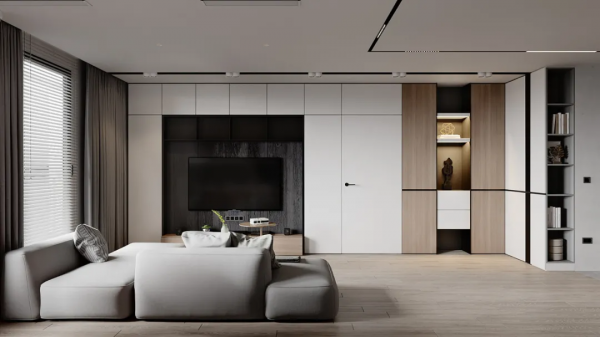 多功能電視背景牆，才是高定的新趨勢