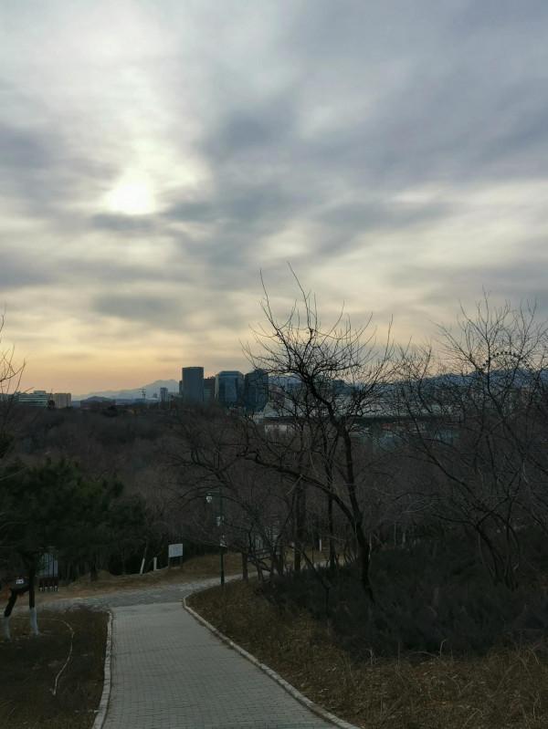 北京的落日餘暉