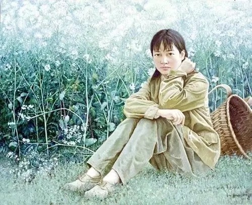 著名油畫家陳大中作品（紅衛兵）