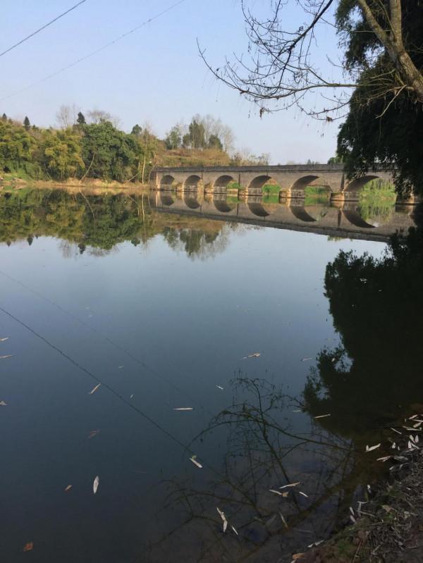 風餐露宿戲“花妹”，臨溪下餌為怡心