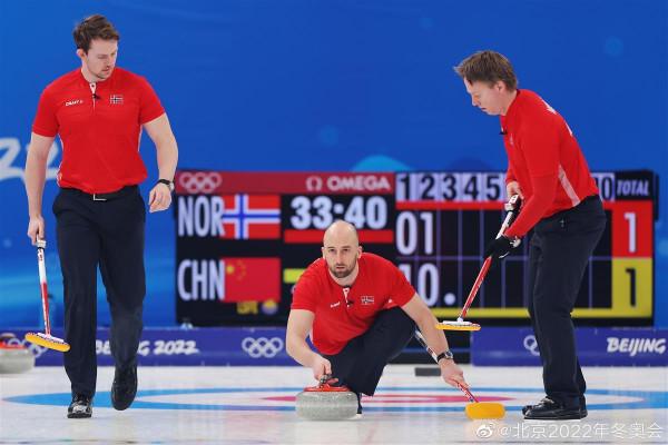 中國男壺兩分制勝挪威，保留晉級四強希望