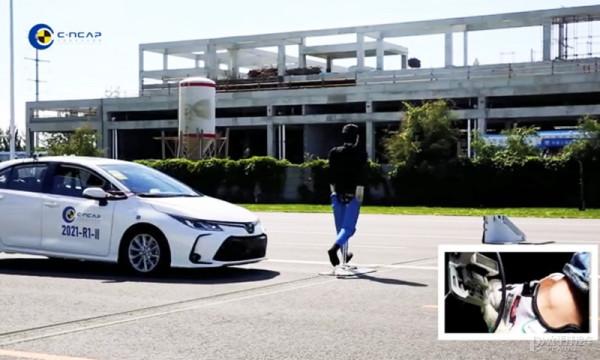 2021年度C-NCAP熱門車豐田卡羅拉完成AEB測試