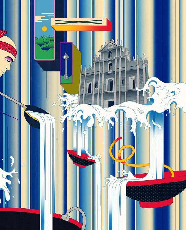 插畫丨強烈的色彩與動感衝擊力，復古又迷人，情節表現極為豐富