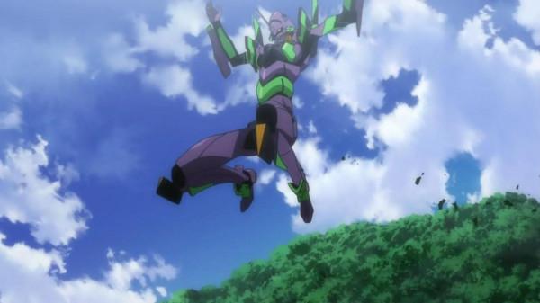 《新世紀福音戰士》第十使徒“空天使”，從空中墜落的生體炸彈