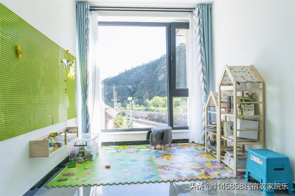 北京平谷金海湖淺山石語民宿，緊依大金山將軍關石河畔，LOFT別墅