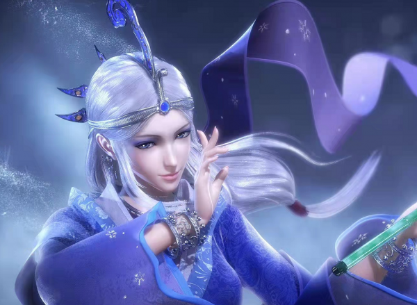 新《秦時明月》主題曲，高月的表情有點兇狠，端木蓉好像沒睡醒