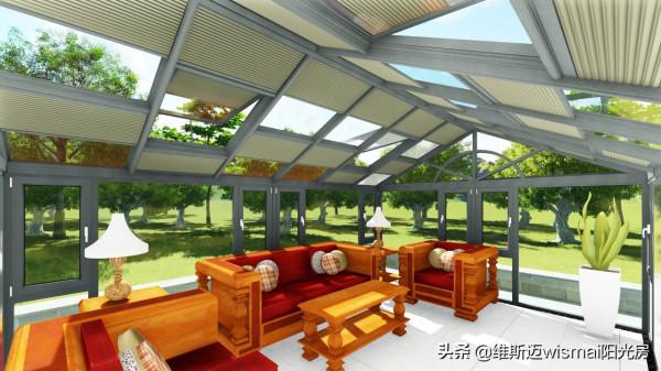 一組高畫質精品人字頂陽光房動畫效果圖賞析