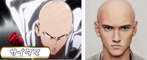 《一拳超人》AI真人化，龍捲與吹雪顏值超高，犬俠是認真的嗎？