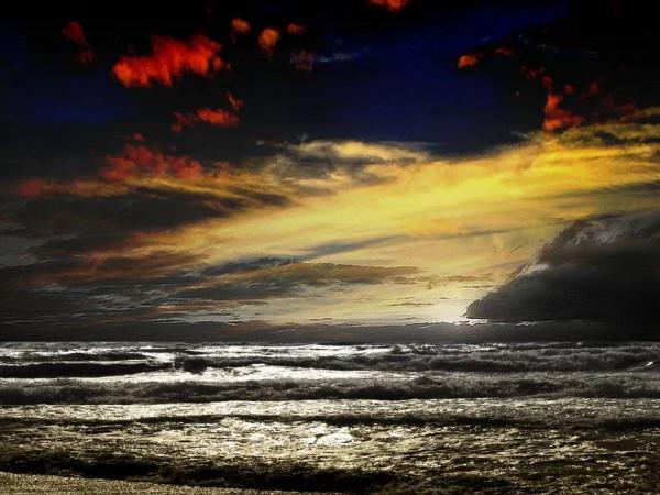 海洋的景色，真美