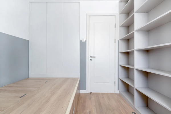 100㎡三居改兩居，客、餐、廚、辦公區全開放，超級寬敞舒適