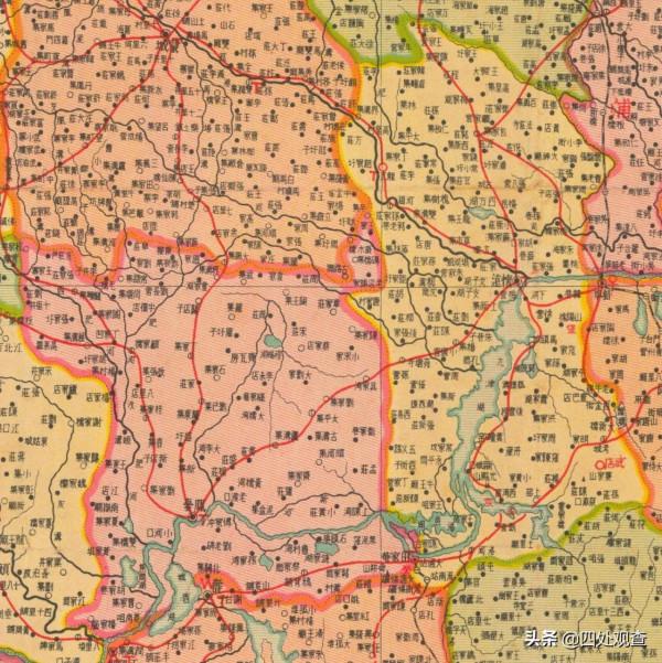 老地圖上的安徽省，1938年安徽省分縣明細地圖