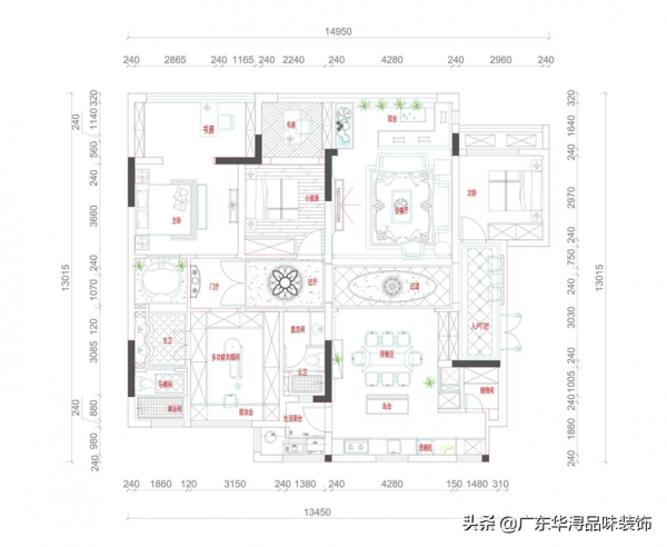 155㎡的歐式輕奢平層,融合浪漫與古典風格,這是什麼神仙氣質 155㎡的歐式輕奢平層,融合浪漫與古典風格,這是什麼神仙氣質