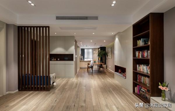 “雙眼皮”吊頂，開放式廚房，她家現代時尚，暖暖的北歐風超治癒