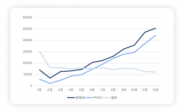 12月份中國乘用車和新能源汽車上險資料情況