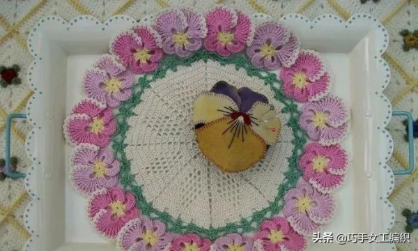 編織杯墊、餐墊、周邊花邊等多種方案圖解