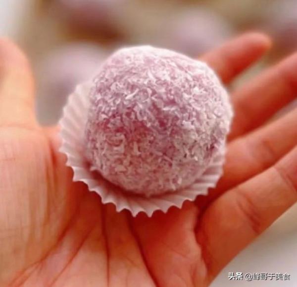 山藥紫薯球，這樣用新鮮食材做的，吃著健康，好吃又健康