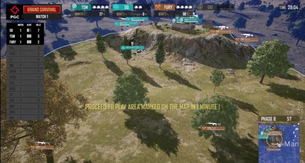 PGC復活戰第一場 17撐到階段7已是奇蹟 Fury提前佈局成功吃雞