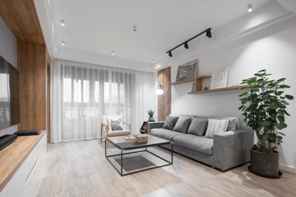 終於買房了！100㎡現代北歐風，家裡的櫃子太實用了