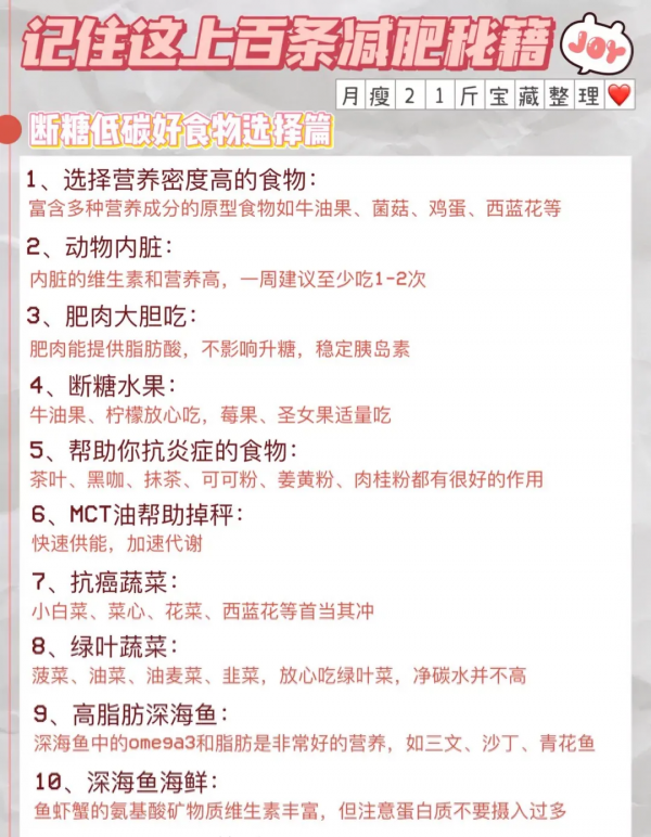 斷糖減肥秘籍 來啦