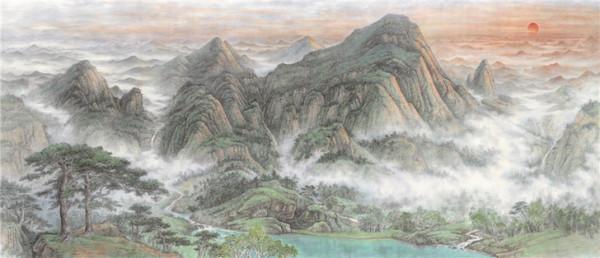 至臻高格 淡彩天成——淺析李翔的淡彩山水畫 至臻高格 淡彩天成——淺析李翔的淡彩山水畫