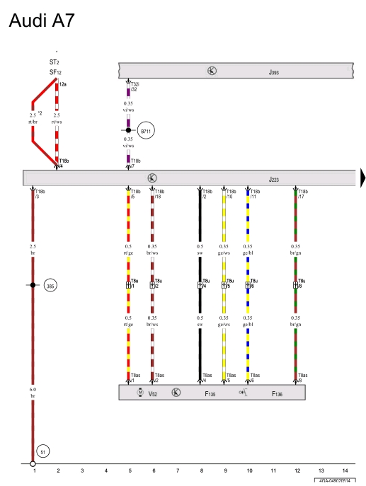 奧迪A7尾翼降不下去是什麼原因？