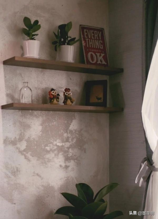 朋友只租毛坯房，在水泥牆上刷乳膠漆，效果比膩子牆還要好