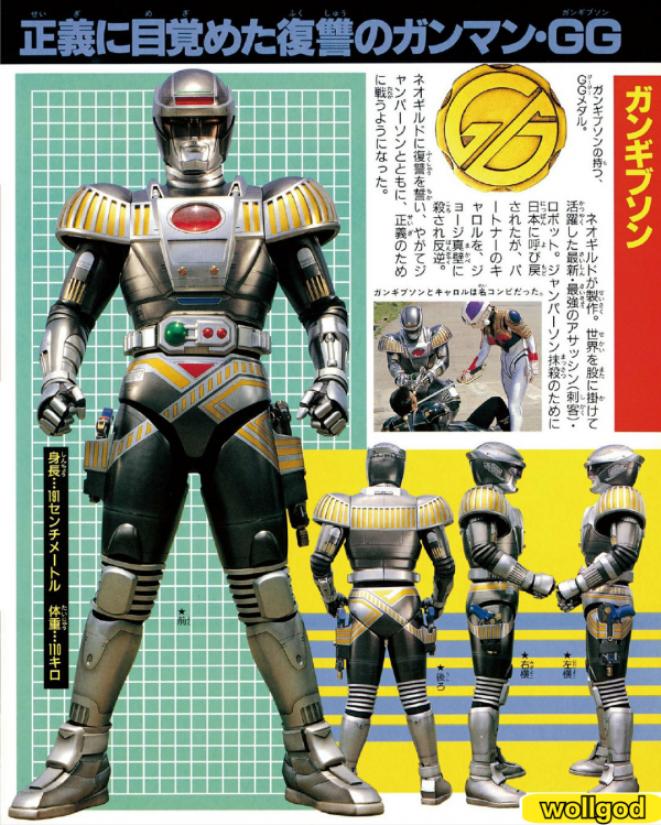 《特搜機器人強帕森》：以機器人為主角的金屬英雄設計